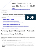 Resource Manager Enhancements In-12c