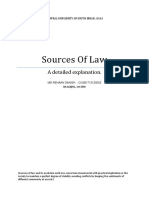 Sources of Law: A Detailed Explanation