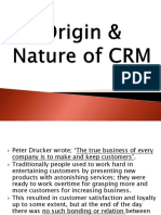 CHP 2 - Origin & Nature of CRM