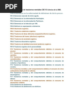 Clasificación de Trastornos Mentales CIE 10 Criterios de La OMS