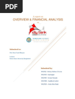 Overview & Financial Analysis On City Bank