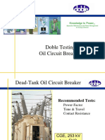 Doble Testing Oil Circuit Breakers: Knowledge Is Power