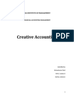 Creative Accounting: Goa Institute of Management