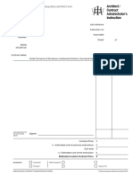 Architect CA Instruction Concise