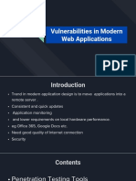 Vulnerabilities in Modern Web Applications