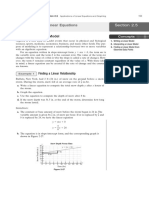 Applications of Linear Equations and Graphing: 1. Writing A Linear Model