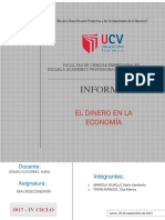 Inf. de Macroeconomia - Dinero en La Economía