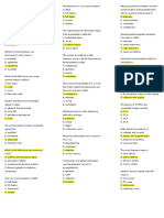 Frenzel Exam Sheet (Key To Correction)