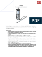 DT-8880 Anemómetro de Hilo Caliente