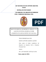 EJECUCIÓN ESPECIAL DE SENTENCIA APELADA Y LA SANCIÓN OPORTUNA DE LAS INFRACCIONES ADMINISTRATIVAS EN EL DISTRITO DE WANCHAQ Tesis Marco Antonio Abarca Alfaro