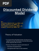 Discounted Dividend Model