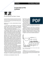 Cracks in Concrete Core Due To Fire or Thermal Heating Shock