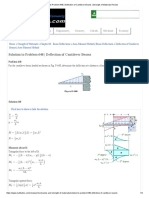 Solution To Problem 648 - Deflection of Cantilever Beams - Strength of Materials Review