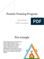 Pentair Training Program: First Week Office Lectures