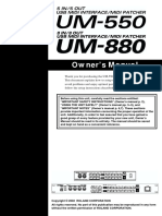 EDIROL UM-550 + 880 Owners's Manual