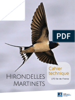 Cahier Technique Hirondelles Et Martinets PDF