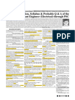 Pattern of Question, Syllabus & Probable Q & A of The Exam. For Assistant Engineer (Electrical) Through PSC