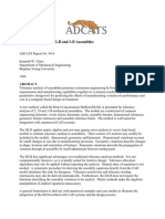 Tolerance Analysis of 2-D and 3-D Assemblies