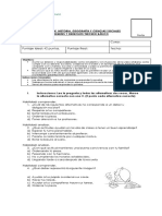 Prueba de Historia 3° Basico Derechos Del Niño