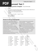 Advanced Testbuilder 3rd Edition - Test 1 Sample