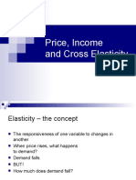 Price, Income and Cross Elasticity