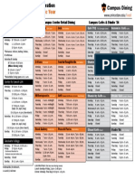 2017-2018 Academic Year: Frist Campus Center Retail Dining Campus Cafés & Studio '34 Residential Dining