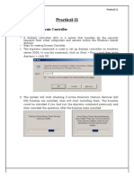 Practical-11: AIM: Creating Domain Controller