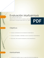 Evaluación Morfosintaxis