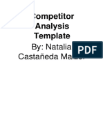 Competitor Analysis Template