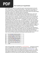 The Continuum Hypothesis