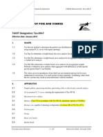 Sieve Analysis of Fine and Coarse Aggregates: Test Procedure For