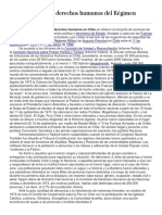 Violacion A Los Derechos Humanos en Chile