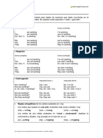 Presentecontinuo PDF