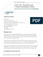 Nickel Alloy Inconel 718 Properties and Applications by United Performance Metals