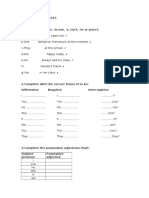 Examen Units 1 and 2 English Plus 1 PDF