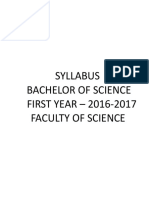 BSC I Yr Syllabus JNVU