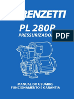 PRESSURIZADOR LORENZETTI pl280p