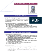 Automate D Analyse Des Gaz Du Sang