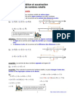 Addition Et Soustraction de Nombres Relatifs (5ème)