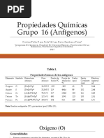 Propiedades Químicas Grupo 16 Anfígenos