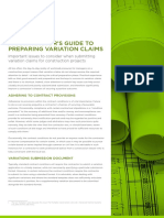 Contractors Guide To Preparing Variation Claims M PDF