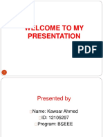 Welcome To My Presentation