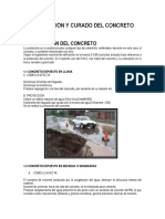 Protección y Curado Del Concreto