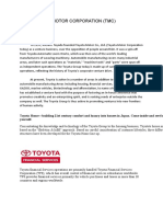 Toyota Motor Corporation Word