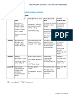 Task: Sample Course Plan: Week 1 Planning Lessons and Courses