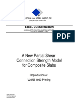 A New Partial Shear Connection Strength Model For Composite Slabs