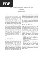 Serial Port Programming in Windows and Linux