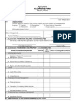 CS Form No. 7 Clearance Form