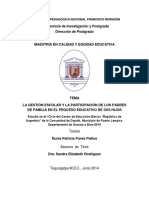 La Gestion Escolar y La Participacion de Los Padres de Familia en El Proceso Educativo de Sus Hijos 2