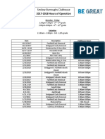 Clubhouse Calendar 2017-2018